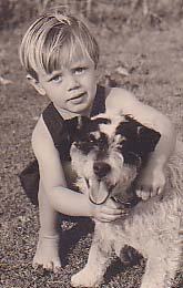 Marc with dog, 1951